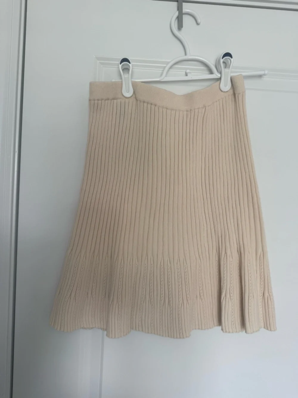 Universal Thread Cream Ribbed Knit Flared Tunic - Picture 2 of 3